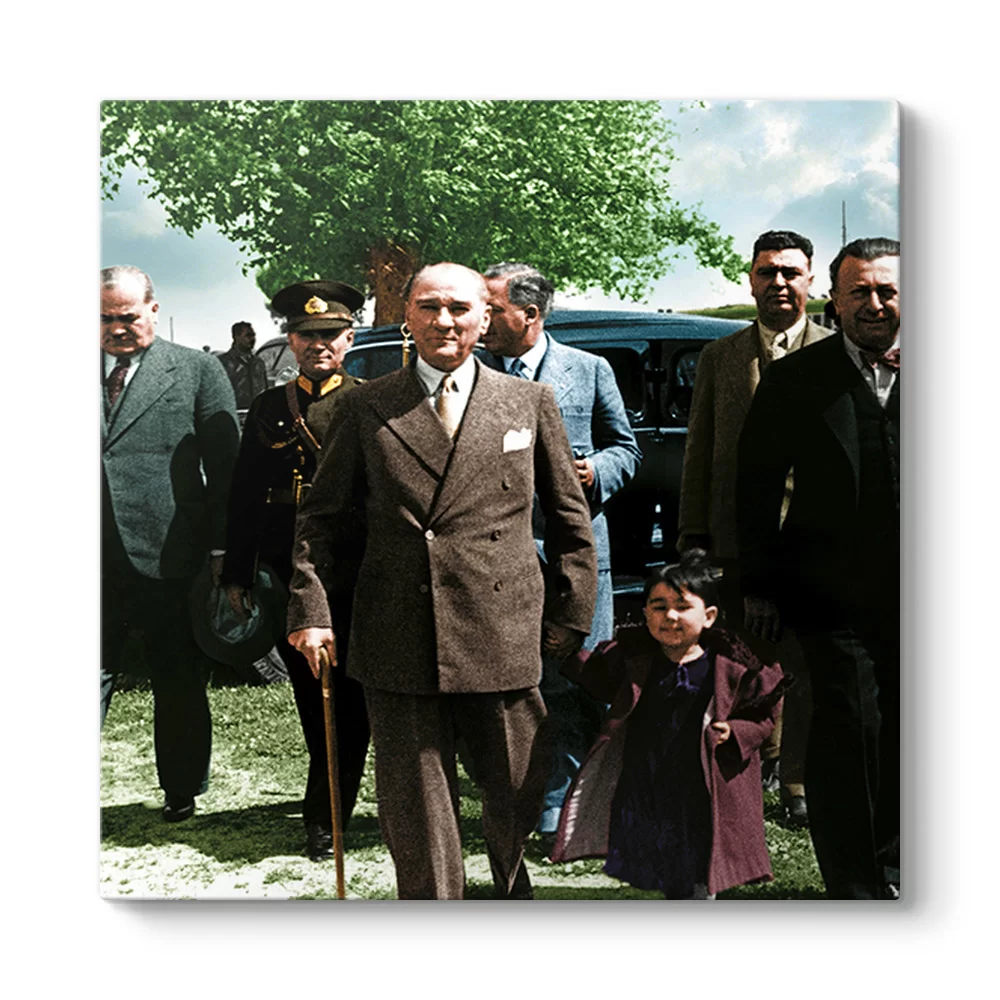 Atatürk ve Çocuk Tablosu - Model 3